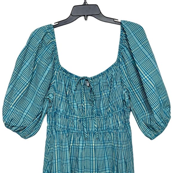 RAILS Brenda Check Cotton Blend Mini dress Size L - Picture 9 of 13